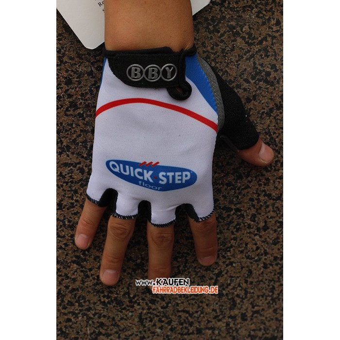 2020 Quick Step Kurze Handschuhe Wei